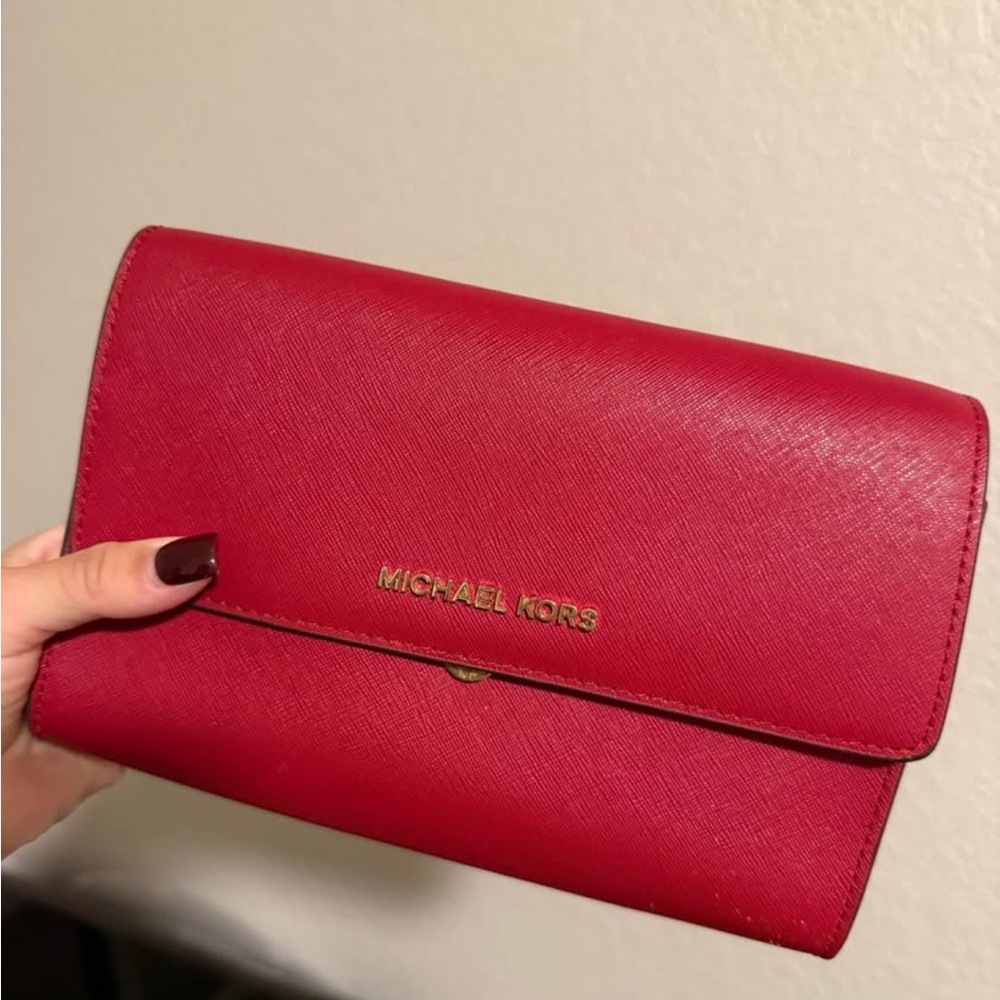 Michael Kors Red Clutch